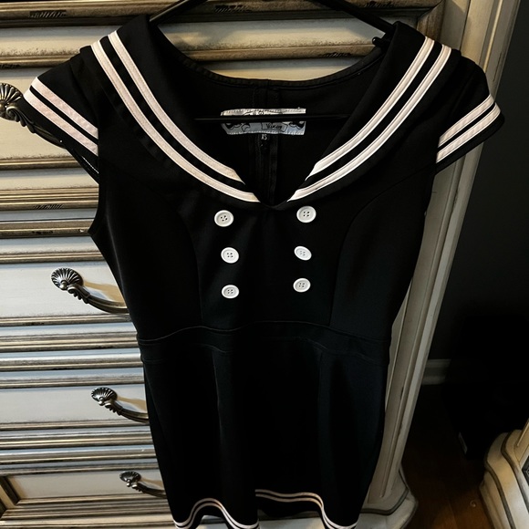 Hot Topic Hell bunny Vixen Sailor Dress - Picture 2 of 5